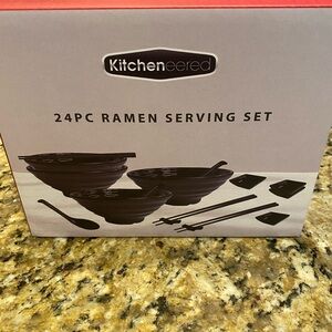 Black Ramen Serving Set - 24 Piece
